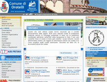 Tablet Screenshot of comune.orotelli.nu.it